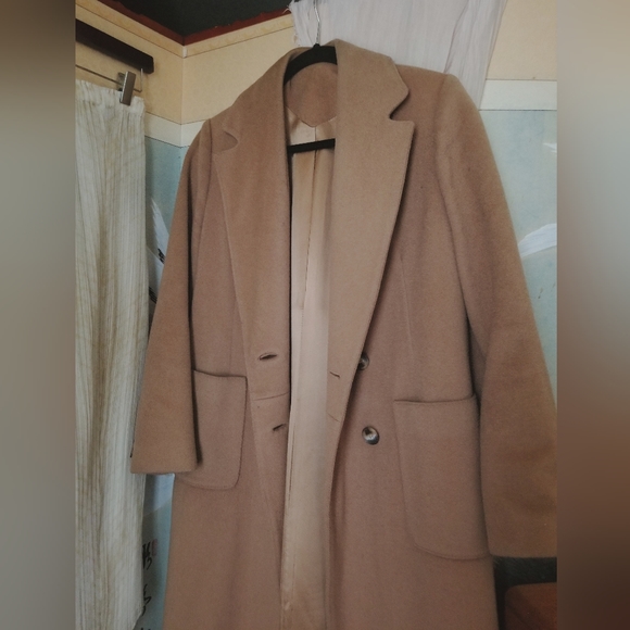 Montello by MacKintosh Beige Wool Coat Size 8 - Picture 2 of 10